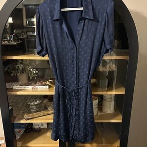 BB Dakota Midnight Blue Dot Mini Dress